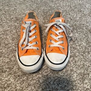 Converse Orange and White Sneakers